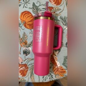 NWT- Berry Pink Glitter Stanley Tumbler (40 oz.)